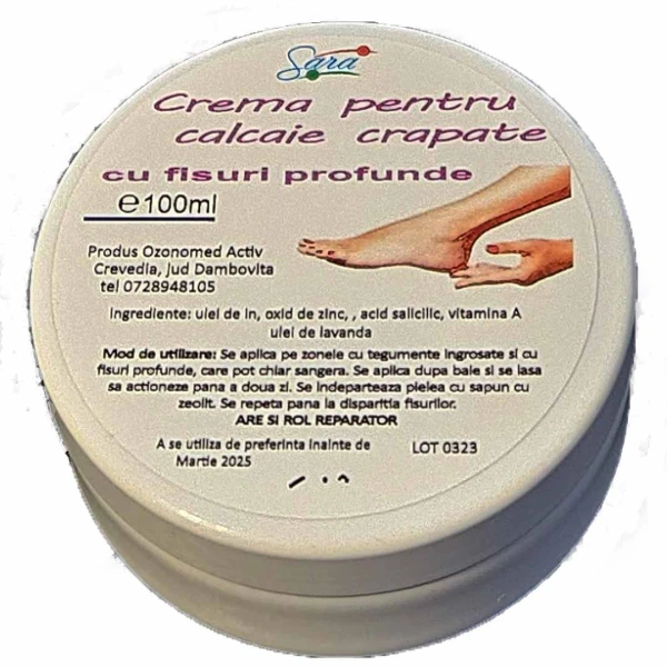 Crema pentru calcaie crapate - fisuri profunde Crema pentru calcaie crapate - fisuri profunde